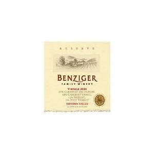  2004 Benziger Reserve Red 750ml Grocery & Gourmet Food