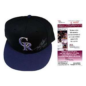 Todd Helton Autographed / Signed Colorado Rockies Baseball Cap (James 