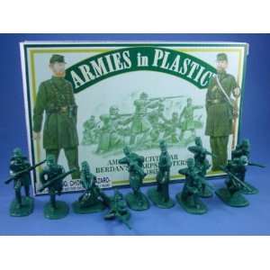   54mm Civil War Union Berdans Sharpshooters 20 Figur Toys & Games