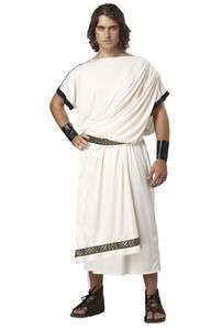 Mens Deluxe Classic Toga Adult Halloween Costume  