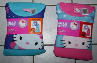 NWT Girls HELLO KITTY 2 Piece Sleepwear Set (Pajamas) ~Pink or Blue 