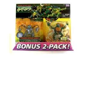Mutant Ninja Turtles Bonus 2 Pack Fugitoid & Mystic Fury Michelangelo 