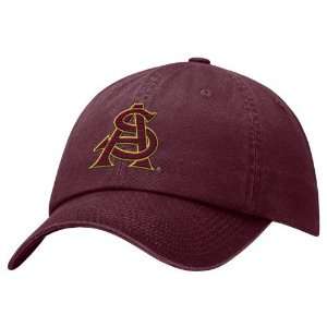  Nike Arizona State Sun Devils Maroon Fade Swoosh Flex Hat 