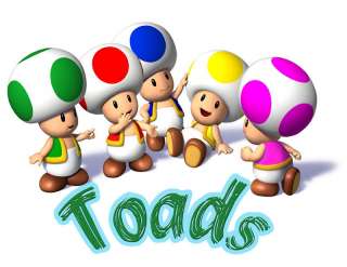 Mario Bros mushroom Toad Toadette Tshirt Kids tee  