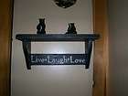 wooden live laugh love shelf
