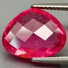82Ct.Best Color&Flashing Top Pink Natural BIG Tourmaline Pear 14x11 