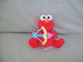 FISHER PRICE ELMO CUPID VALENTINE PLUSH WITH BOW AND ARROW 2003  