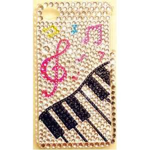  Piano Keyboard & Musical Notes iPhone 4S & iPhone 4 Bling 