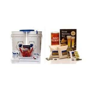 Ultimate Home Brewing Strange Brew Starter Equipment Kit with Pale Ale 