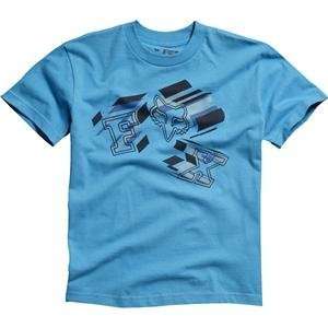   Fox Racing Youth Deactivate T Shirt   Small/Electric Blue Automotive