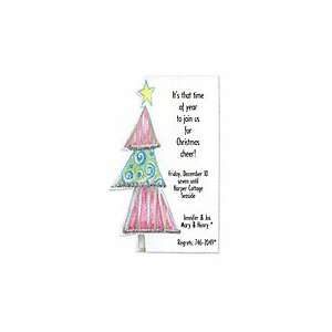  Tinsel Tree Holiday Invitations