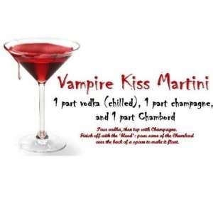  Vampire Kiss Martini Drink Recipe Fridge Magnet