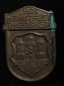 WW1, WW2, GERMAN ORIGINAL1928 GERMAN TINNIE THIERSHEIM.  