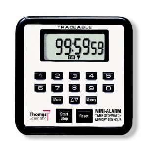 Thomas 5021 Traceable Mini Alarm Timer/Stopwatch, 0.01 Percent 