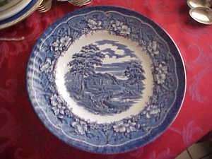 ENGLISH CASTLES BLUE by Barratts China Serving Platter  