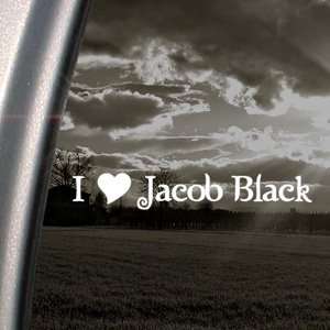  I Heart Jacob Black Decal Car Truck Window Sticker 