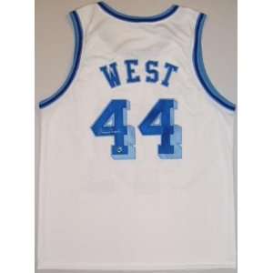  Autographed Jerry West Jersey   Throwback Sports 