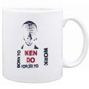New  Born To Kendo , Forced To Work  Mug Sports 