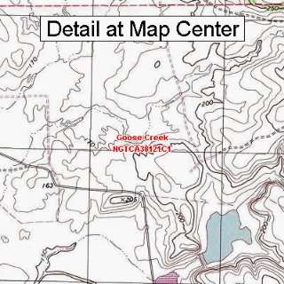  USGS Topographic Quadrangle Map   Goose Creek, California 