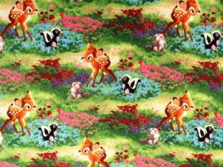   Disney Dream Collection Thomas Kinkade Bambi Fabric BTY Thumper  