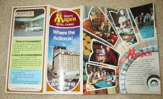 100 Old MAPES Hotel CASINO Reno Nevada Brochures  