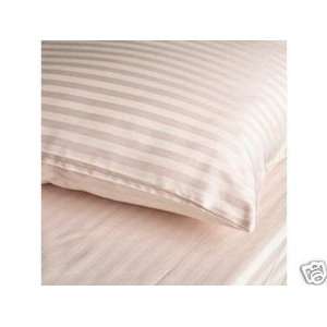  600TC 2 pairs (4pc) Stripes Blush King Pillowcases 100% 