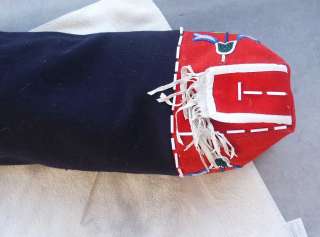 Crow Indian Trade Cloth Beaded Hide Cradleboard Crow Reservation 