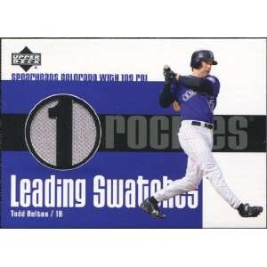   Deck Leading Swatches Jersey #THE Todd Helton RBI Sports Collectibles