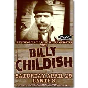  Billy Childish Poster   Concert Flyer