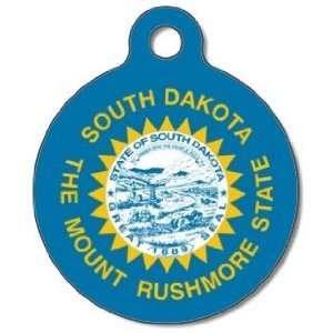  South Dakota Flag Pet ID Tag for Dogs and Cats   Dog Tag 