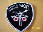 railroad police union pacific care unit hat patch 3 in