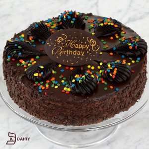 Birthday Chocolate Mousse Torte with Grocery & Gourmet Food
