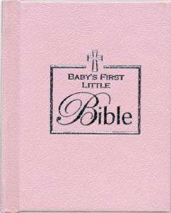 Babys First Bible Keepsake Pink Baby Girl NEW  