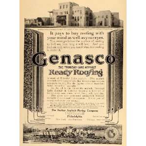  1913 Vintage Ad Genasco Roofing Albuquerque University 
