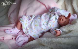   Eyelashes   PREEMIE Reborn Baby Girl Doll   PAIGE Sandra White  