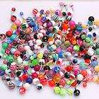 Lots 100pcs Mixed Navel Belly Button Rings Body Jewelry 