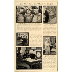  1932 Print Great Northern Railroad Engineers Conductor 