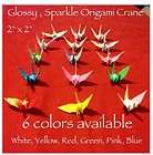 lot 500 Handmade Paper Origami Cranes 2 Multicolor  