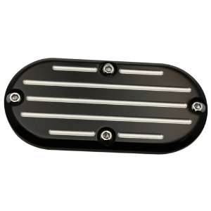 Pro One 202150B Inspection Cover, Ball Milled, Black Harley Davidson 