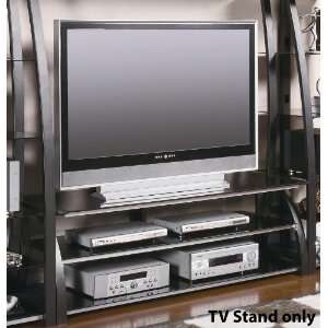  Metal 60 Flat Panel TV Stand in Black Finish