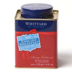 Whittard Black Tea English Breakfast Loose Leaf Tea Tin / 125g / 4.4oz 