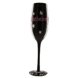   66338 Bachelorette Party Black Champagne Flute