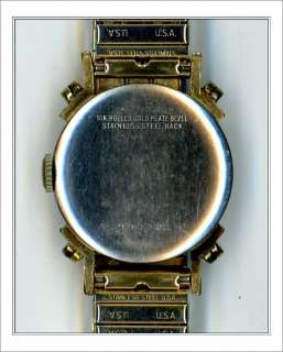 Vintage Benrus Watch 10k RGP case Runs   