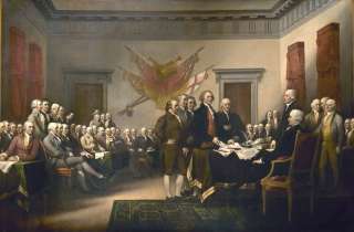 13x19 Poster Declaration of Independence July 4, 1776  