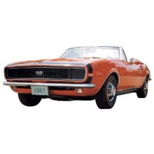  Camaro Convertible 1967 Orange SS 350 Peel and Stick Wall 