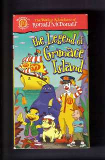 Wacky Adventures McDonald VHS Legend of Grimace Island.  