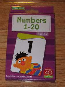 NEW SESAME STREET NUMBERS 1 20 36 Flash Cards BOXED  