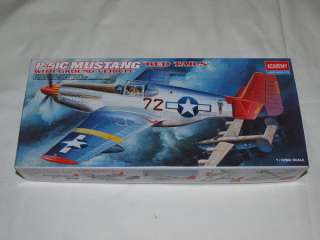 72 P 51C MUSTANG  RED TAILS  WITH GROUND VEHICLE   ACADEMY  