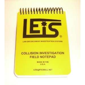  LEIS Traffic Collision Investigation Field Notepad Office 