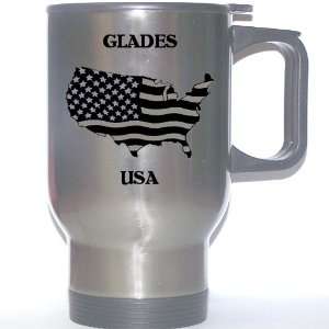  US Flag   Glades, Florida (FL) Stainless Steel Mug 